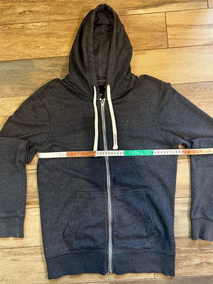 Pull & Bear dark gray hoodie jacket Medium like new