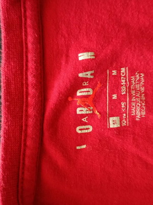 Jordan t-shirt μεταχειρισμένο, αυθεντικό, μέγεθος 146 cm, μαύρο και κόκκινο
