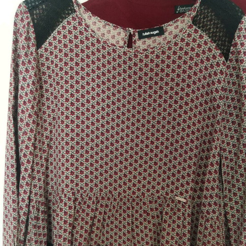 Women's cardigan and blouse in red, like new, size L