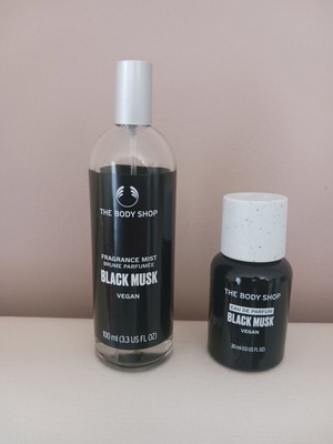 The Body Shop Black Musk Eau de Parfum 30 ml and Fragrance Mist 100 ml used