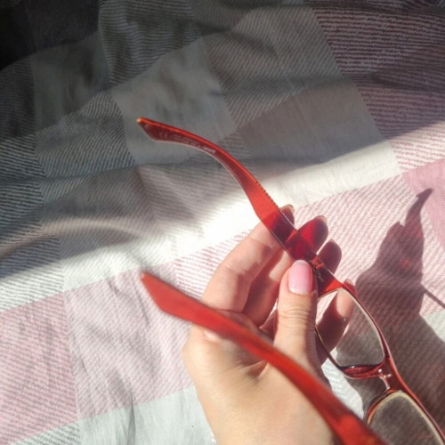 Vintage Dior eyeglasses used, red with myopia lenses