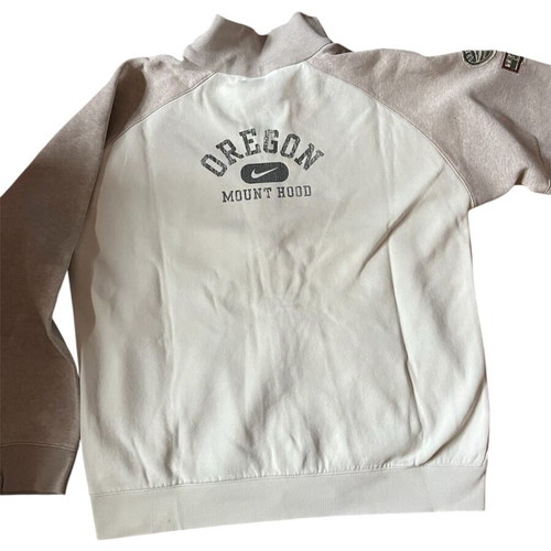 Nike jacket white-gray used, missing zipper, size 158 cm