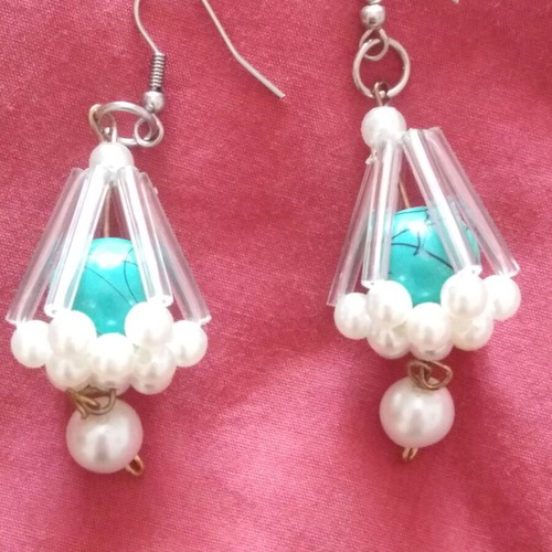 Handmade beaded earrings new, unique pieces