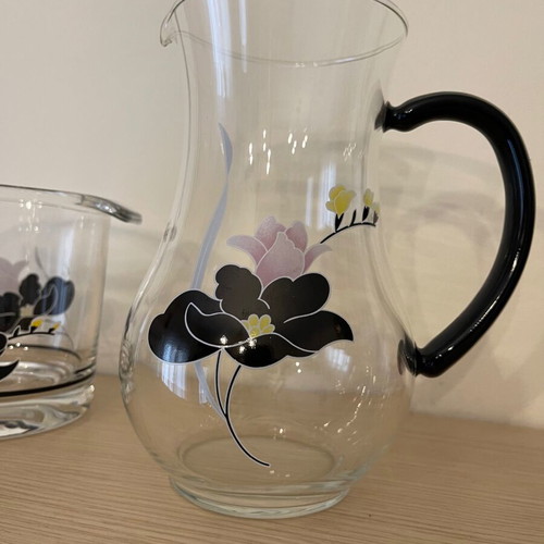 Giakoumi set jug and ice bucket vintage Italian new