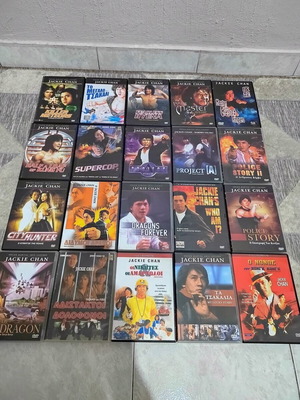 DVD συλλογή Jackie Chan μεταχειρισμένη, 33 ταινίες με ελληνικούς υπότιτλους