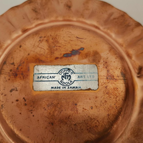 Salt shaker pepper shaker ashtray used copper Zambia