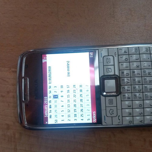 Nokia E71 used, charging issue, white