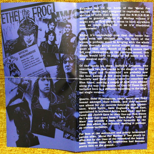 Metal For Muthas Volume II CD used, metal compilation