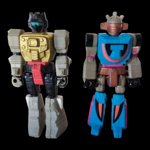 Transformers G1 Action Masters Grimlock & Slicer figures used