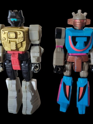 Transformers G1 Action Masters Grimlock & Slicer figures used