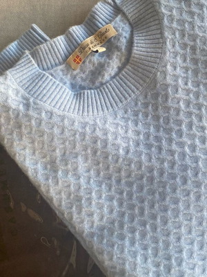 Duca di S.Giusto blue cashmere pullover XL new