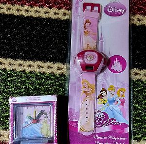 Disney Princess ρολόι επιτραπέζιο και Projector Watch