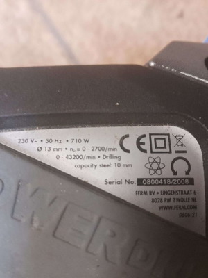 FERM Κρουστικό Δράπανο 710W Καινούργιο