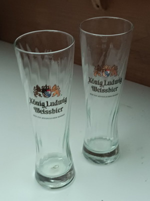 Ποτήρια μπύρας Konig Ludwig Weissbier καινούργια, πακέτο 2