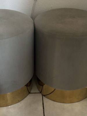 Set of 2 tables and 2 stools used, modern design