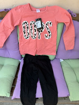 Girls' set new, colorful, size 5-6 years