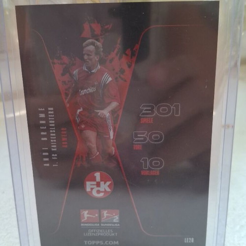 Andi Brehme Topps Black Edge Edition card