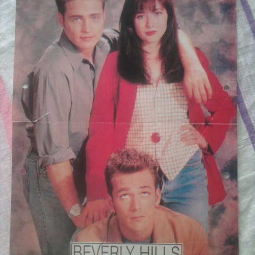 Melrose Place & Beverly Hills poster used, Manina magazine 28x20.8