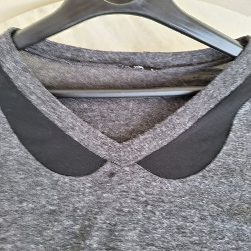 Knitted blouse dark gray used, size M