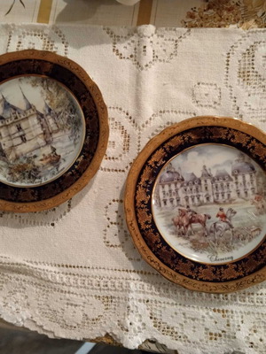 Limoges wall plates set of 2, 18cm, new