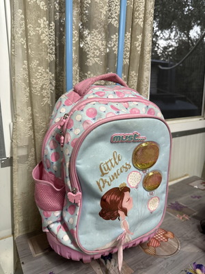 Παιδική σχολική τσάντα Must Little Princess, ροζ και γαλάζια