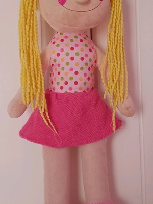 Doll like new with hanging cord