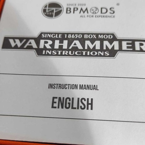 Warhammer 18650 60W box mod by BP Mods green
