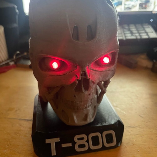 Terminator decorative 3D printed with LED new