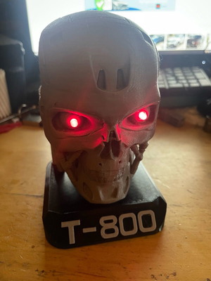 Διακοσμητικό Terminator με LED 3D εκτύπωση καινούργιο