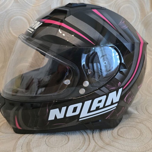 Nolan N87 motorcycle helmet Small black/fuchsia like new