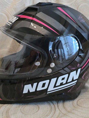 Nolan N87 motorcycle helmet Small black/fuchsia like new