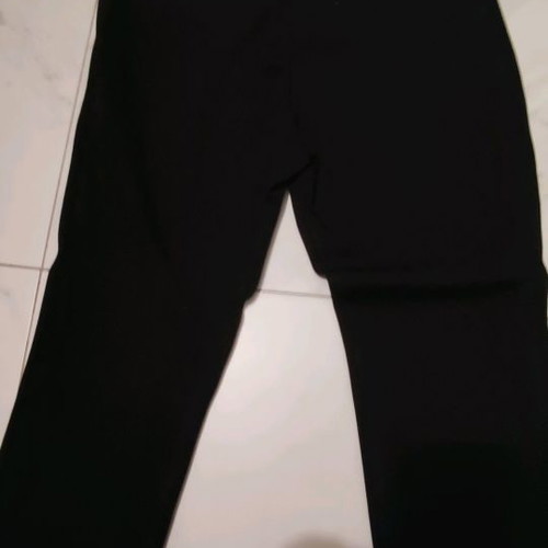 Benetton black pants used, size 46 with zipper