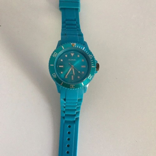 Auriol Unisex wristwatch used, turquoise