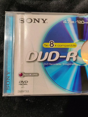 Dvd-r Sony 4.7 GB καινούργιο με τη θήκη του