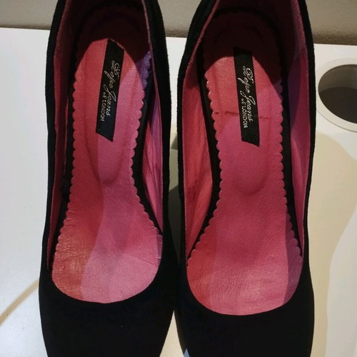 Pepe Jeans black leather high-heeled pumps like new no. 40