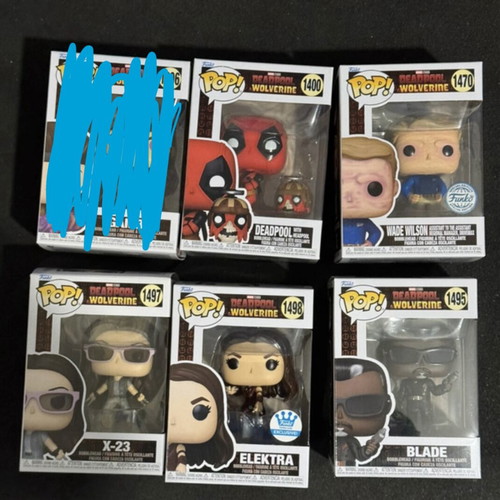 Funko Pop bundle Wolverine and Deadpool
