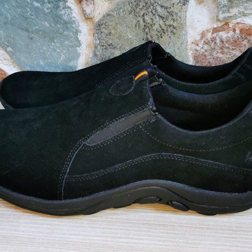 Urtesico men's leather shoes, genuine cowhide, size 45, black