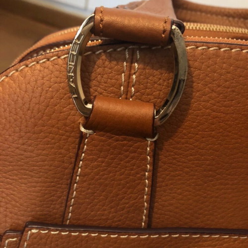 Lancel Adjani camel tote handbag like new