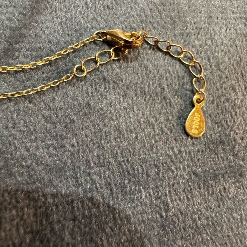 Jools gold-plated necklace made of 925 silver like new with decorative stones