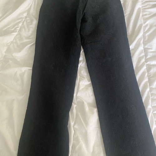 BSB black pants with embossed patterns like new, size M