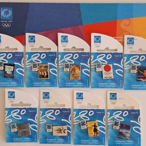 Athens 2004 Olympic Games pins set of 9 pieces new