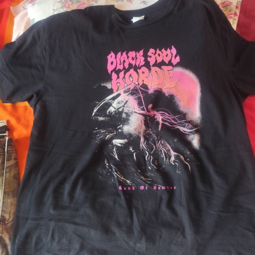 Black Soul Horde Land of Demise Shirt Gildan XL like new