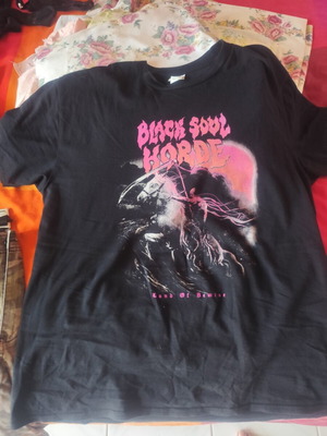 Black Soul Horde Land of Demise Shirt Gildan XL like new