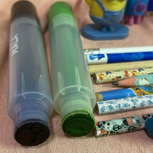 Pencils, erasers, markers, and toy stamps set new