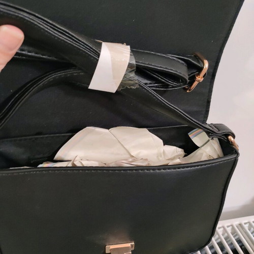 Evening bag new black with strap