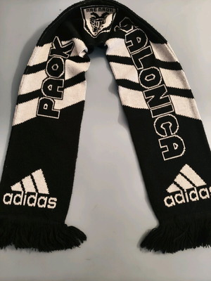 Κασκόλ ΠΑΟΚ adidas γνήσιο, σαν καινούργιο με μεγάλο λογότυπο SALONICA