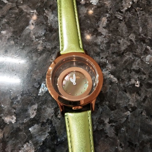 Folli Follie wristwatch used pink gold women's