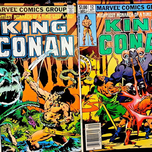 King Conan Marvel Comics 2 issues used, English