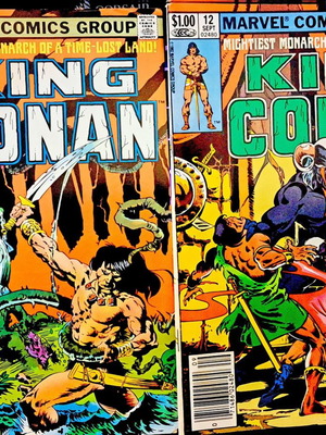 King Conan Marvel Comics 2 issues used, English