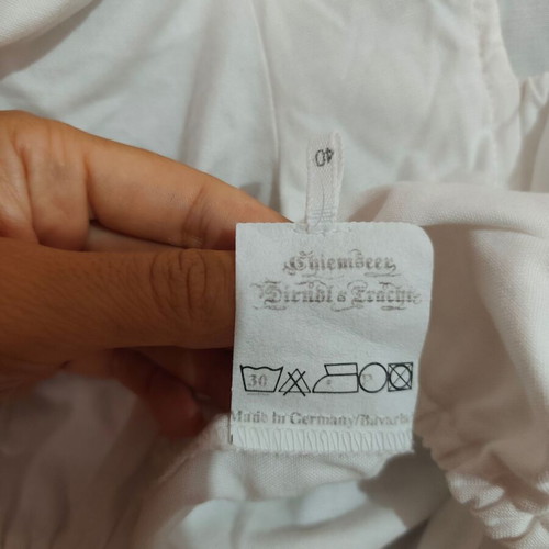 Chiemseer Dirndl & Tracht crop vintage top with lace